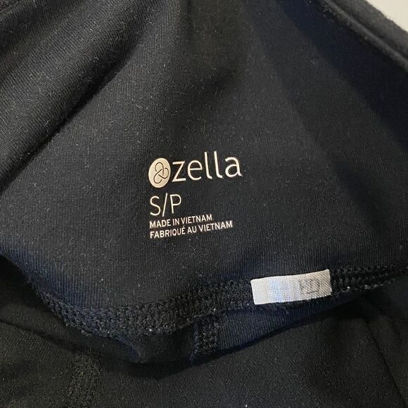 Zella Black High Waist Lattice Ankle Cropped Leggings - Picture 9 of 9